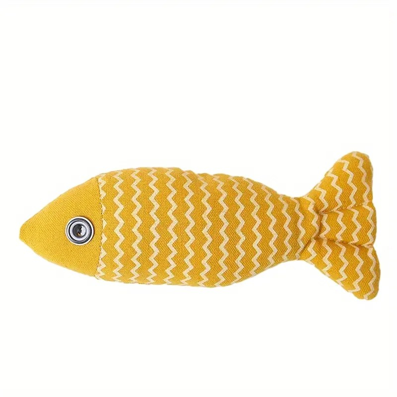 (3er Set) Catnip Katzen Spielzeug Süsse Plüschtiere mit Minze - Fische