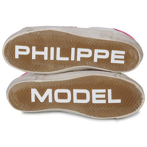 Philippe Model - PRSX LOW WOMAN Blanco / Rosa