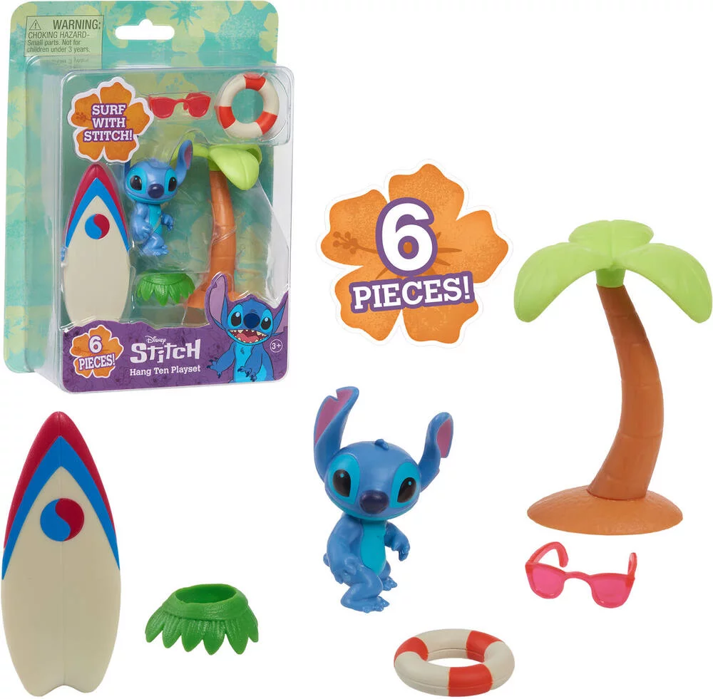 DISNEY STITCH - COFFRET SURF, PALMIER ET FIGURINE