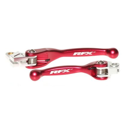 Leviers de frein et d'embrayage RFX REPLIABLES - Rouge