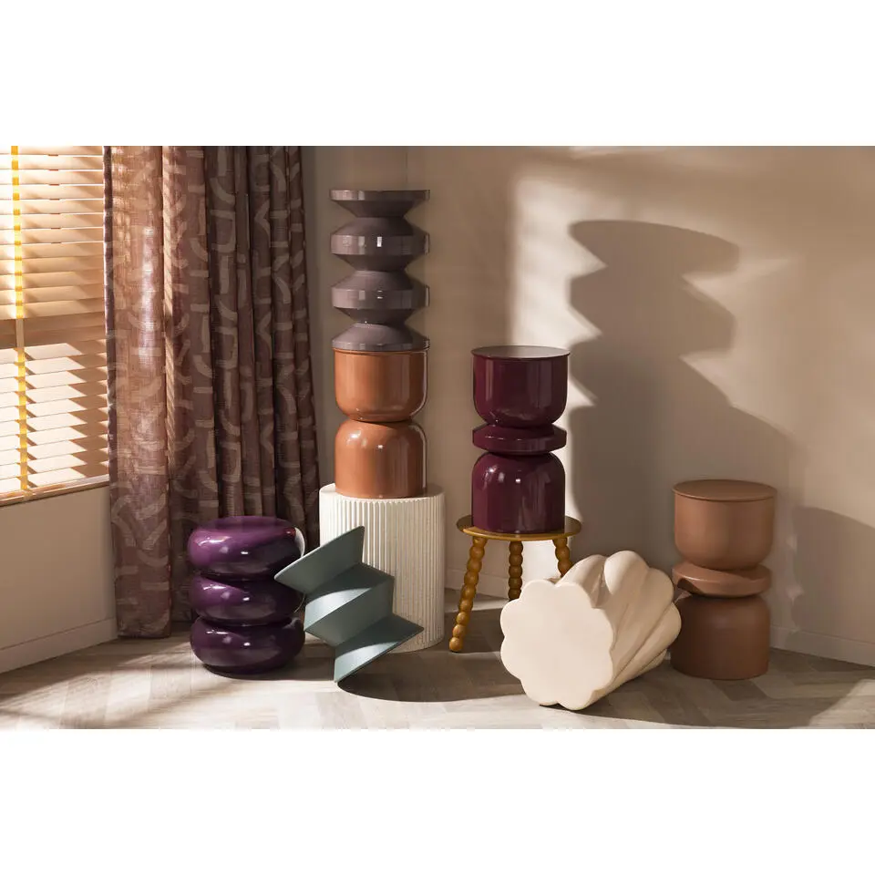 Bijzettafel Ibiza - taupe - 44xØ38 cm