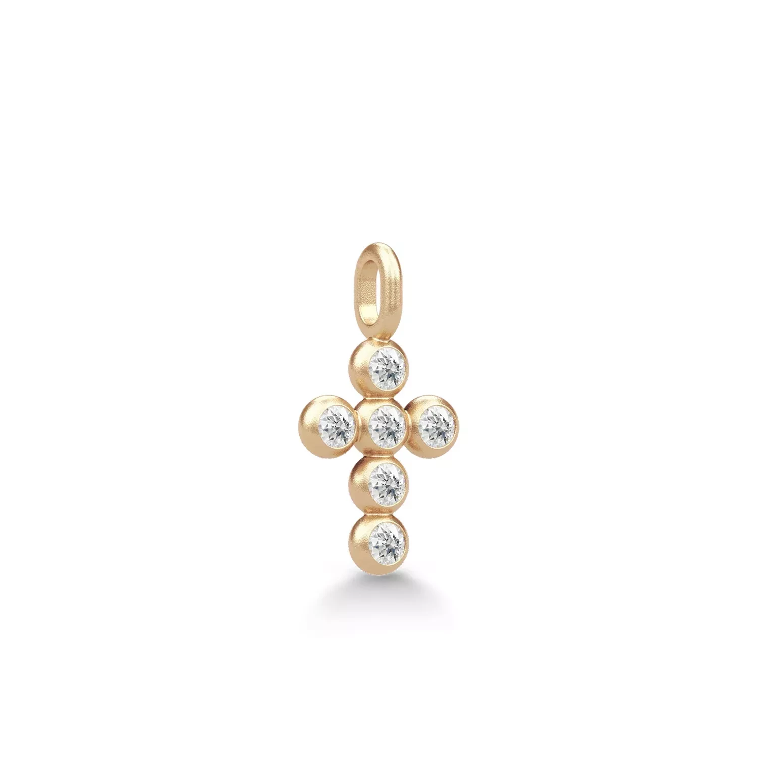 Julie Sandlau Diamond Cross Vedhæng 14 kt. Guld 0,15 ct. YG14-PD370