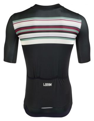Maillot Manches Courtes LeBram Arpettaz Vert Coupe Ajustée