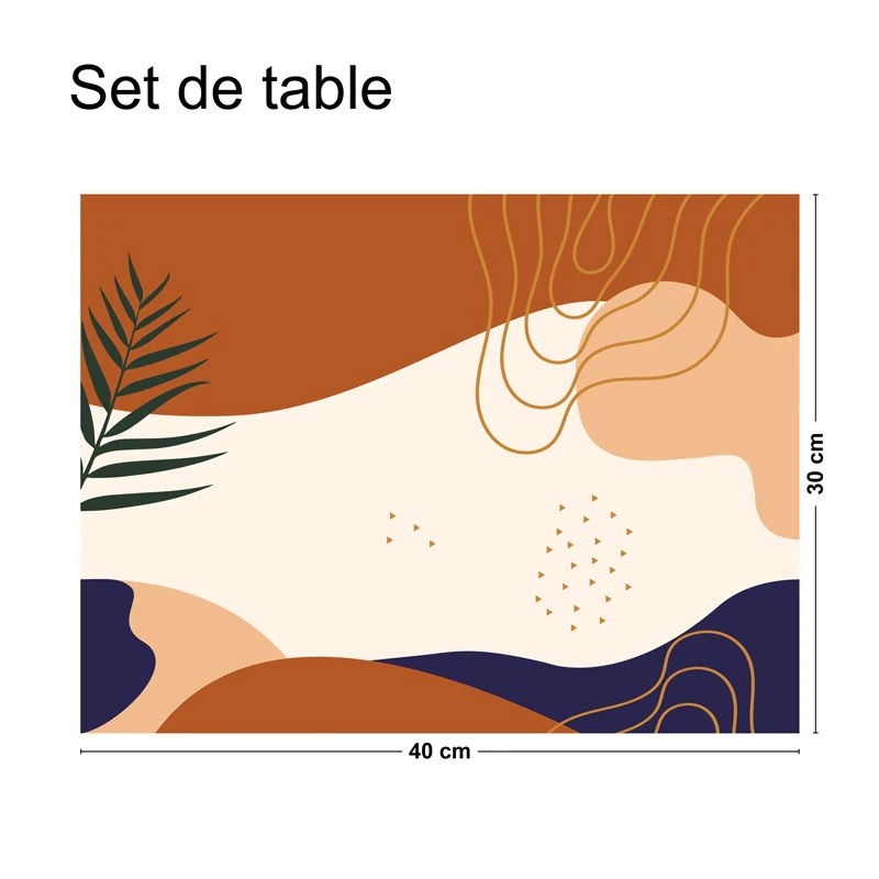 Lot de 4 sets de table L 40xl 30cm - DUNE 99deco