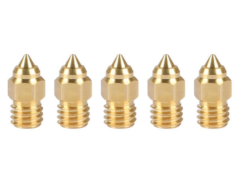 Creality Düse Messing MK 0.4 mm, 5 Stück 3D Drucker Nozzle, 0.4 mm