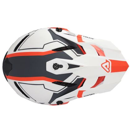 Casque cross Acerbis PROFILE 5 2023 - Blanc / Orange