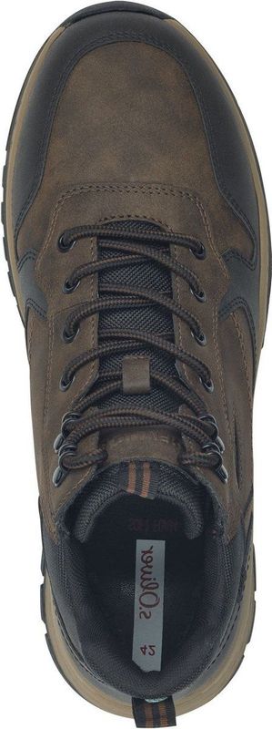 s.Oliver - Hoge Sneakers - Brown Comb - Heren - Waterafstotend
