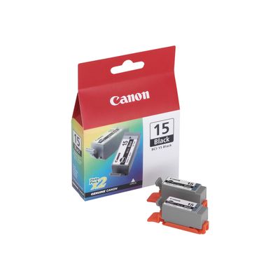 Canon BCI-15 - Pack de 2 - noir - cartouche d'encre originale