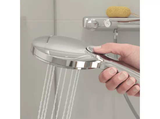 Pommeau de douche GROHE Rainshower Smartactive 130 3 jets avec barre