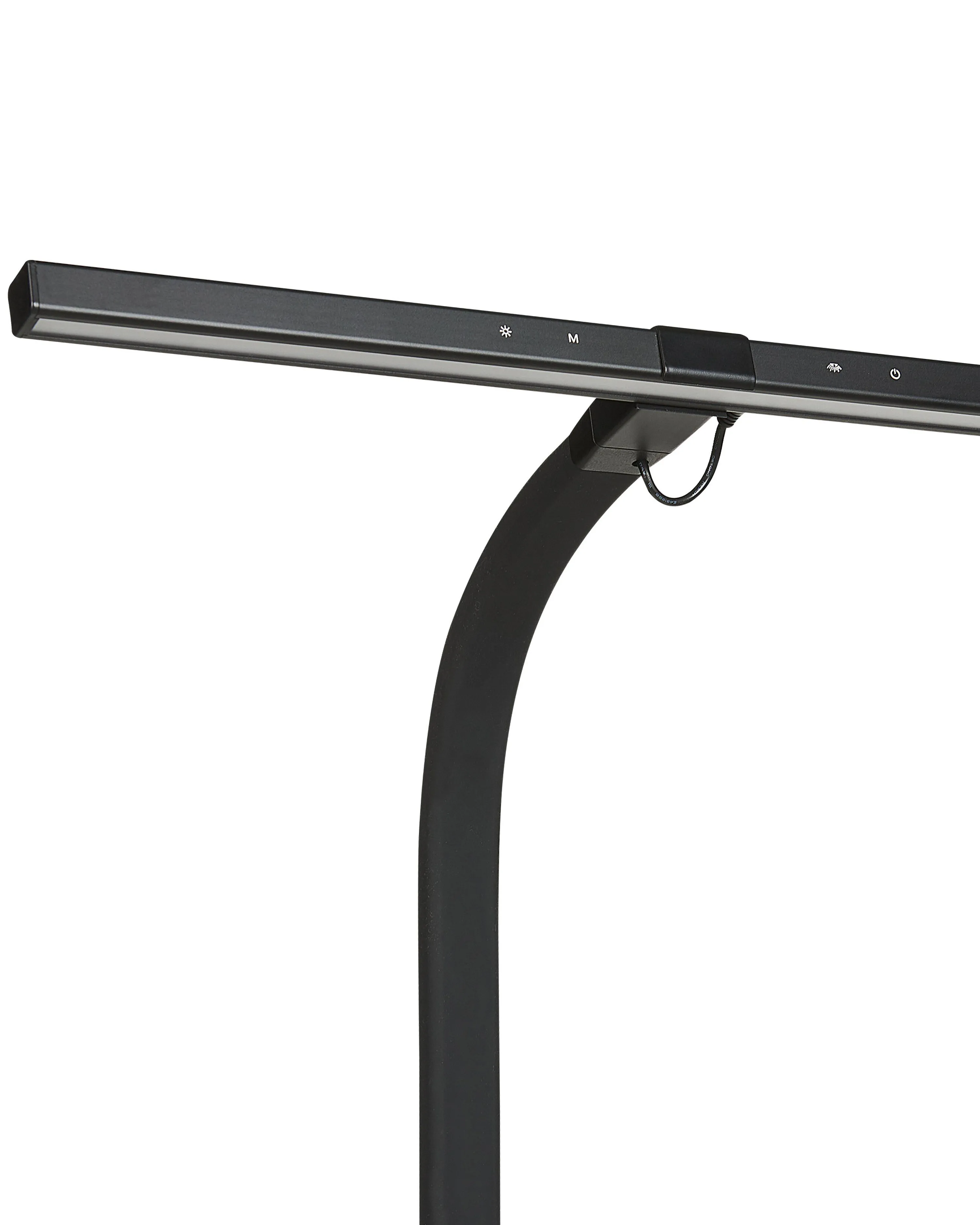 LED vastklembare bureaulamp AURIGA met bewegingssensor Metaal Zwart
