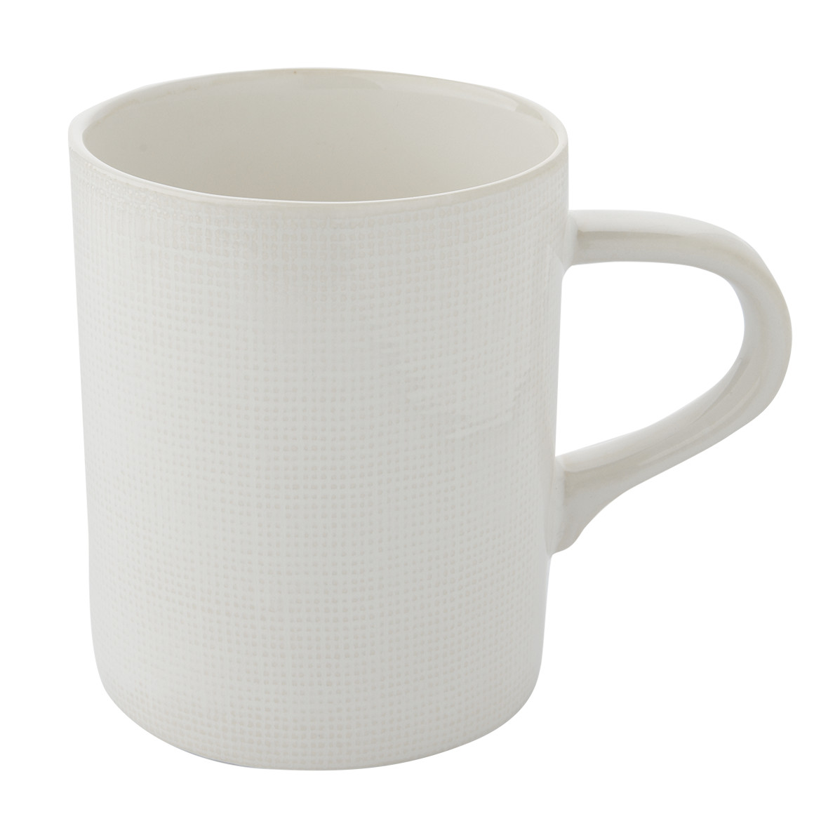 My Home Tasse mit dezenter Struktur weiss