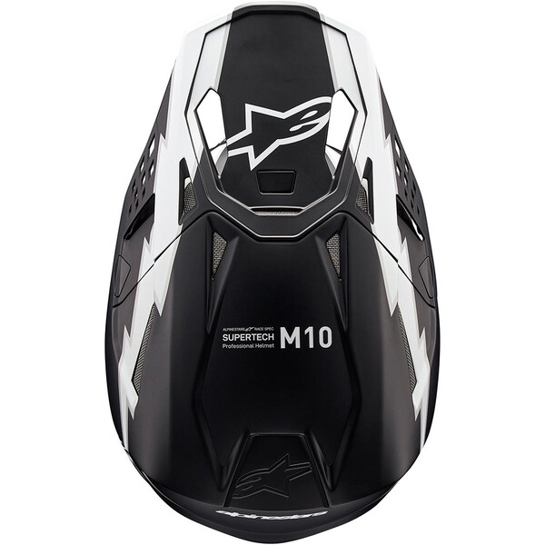 Alpinestars - Casque Supertech S-M10 Ampress Noir Mat / Blanc Mat