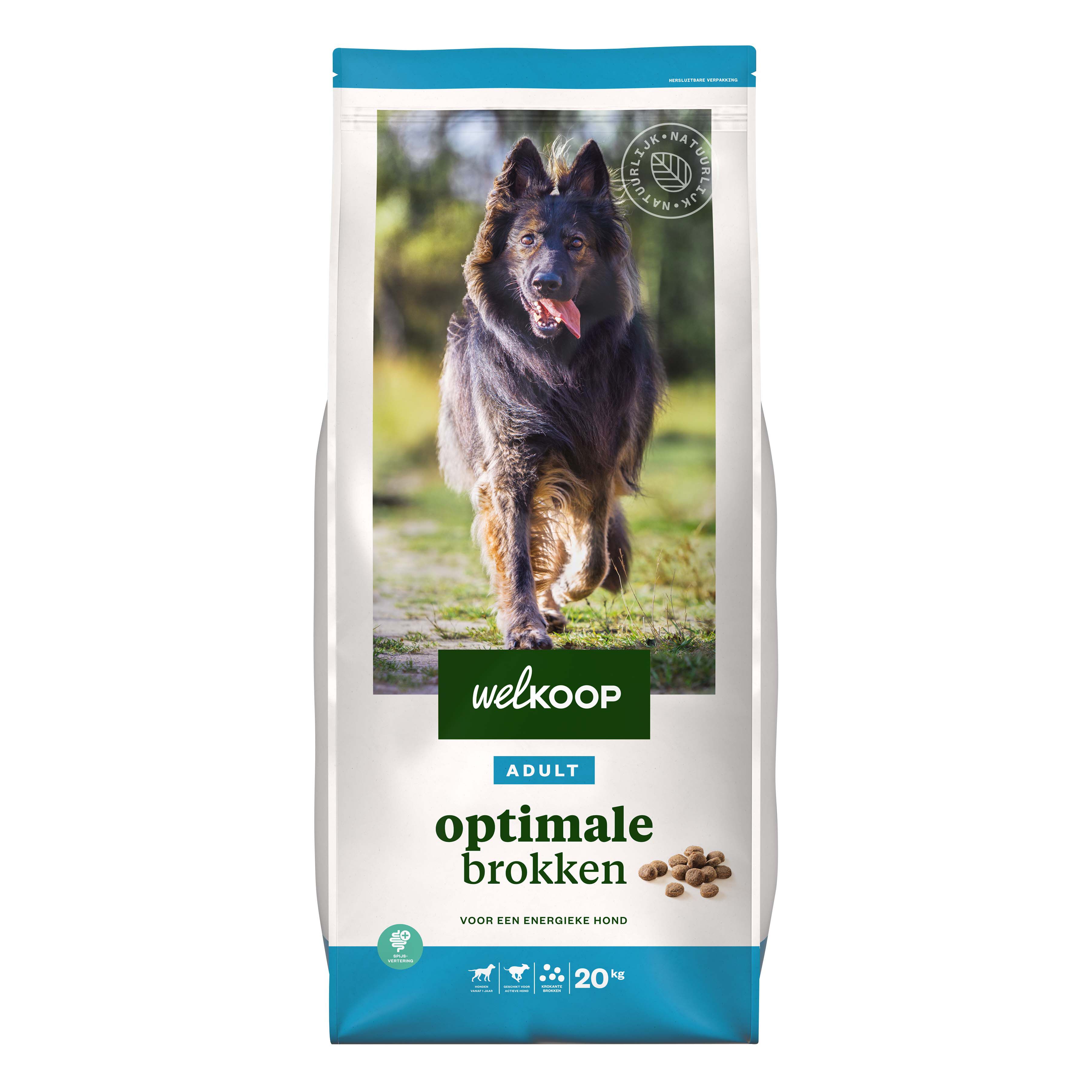Welkoop Adult Optimale Krokante brokken - Hondenvoer - 20 Kilogram - Onbekend