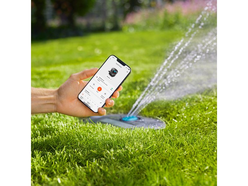 GARDENA Multifunktions-Flächenregner AquaPrecise (unterirdi Solarbetriebener Bewässerungssystem-Komplett-Set