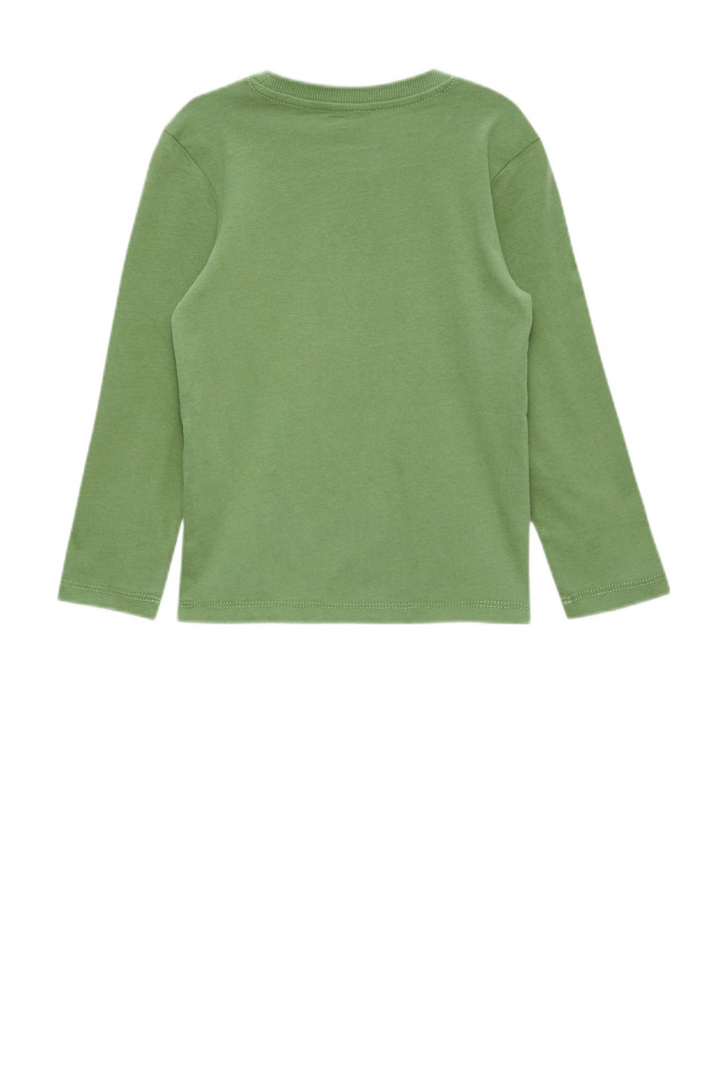 s.Oliver longsleeve met printopdruk groen