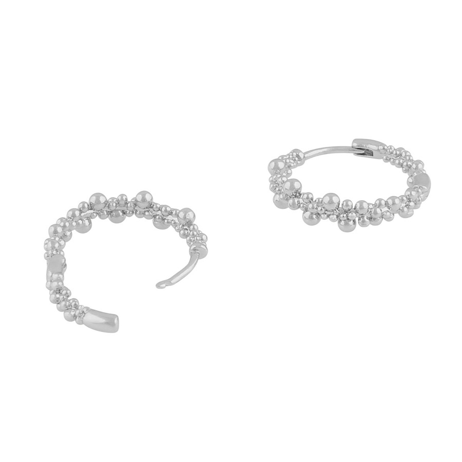 Snö Of Sweden Lise Ring Earring Plain Silver Onesize