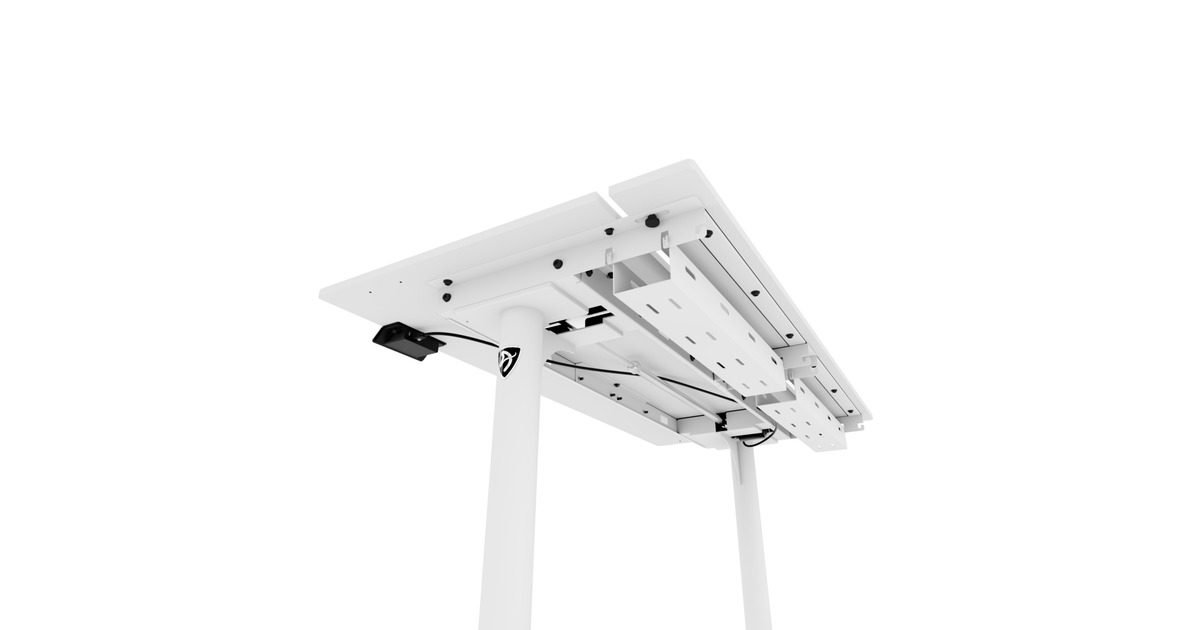 ArozziArena Nordico Sit/Stand Desk - White gaming desk  (Zwart)