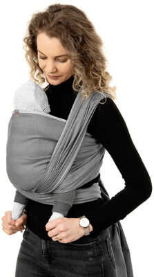 Fidella Baby Wrap Bæresjal Size 6 Chevron, Light Gray