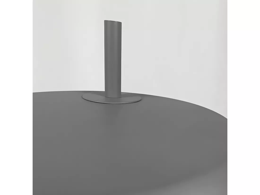 Lampe de bureau avec abat-jour en métal gris H54 cm - POLY 5621