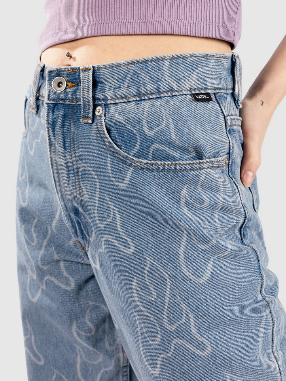 Vans Check-5 Blaze Loose Denim Jeans stonewash/blue
