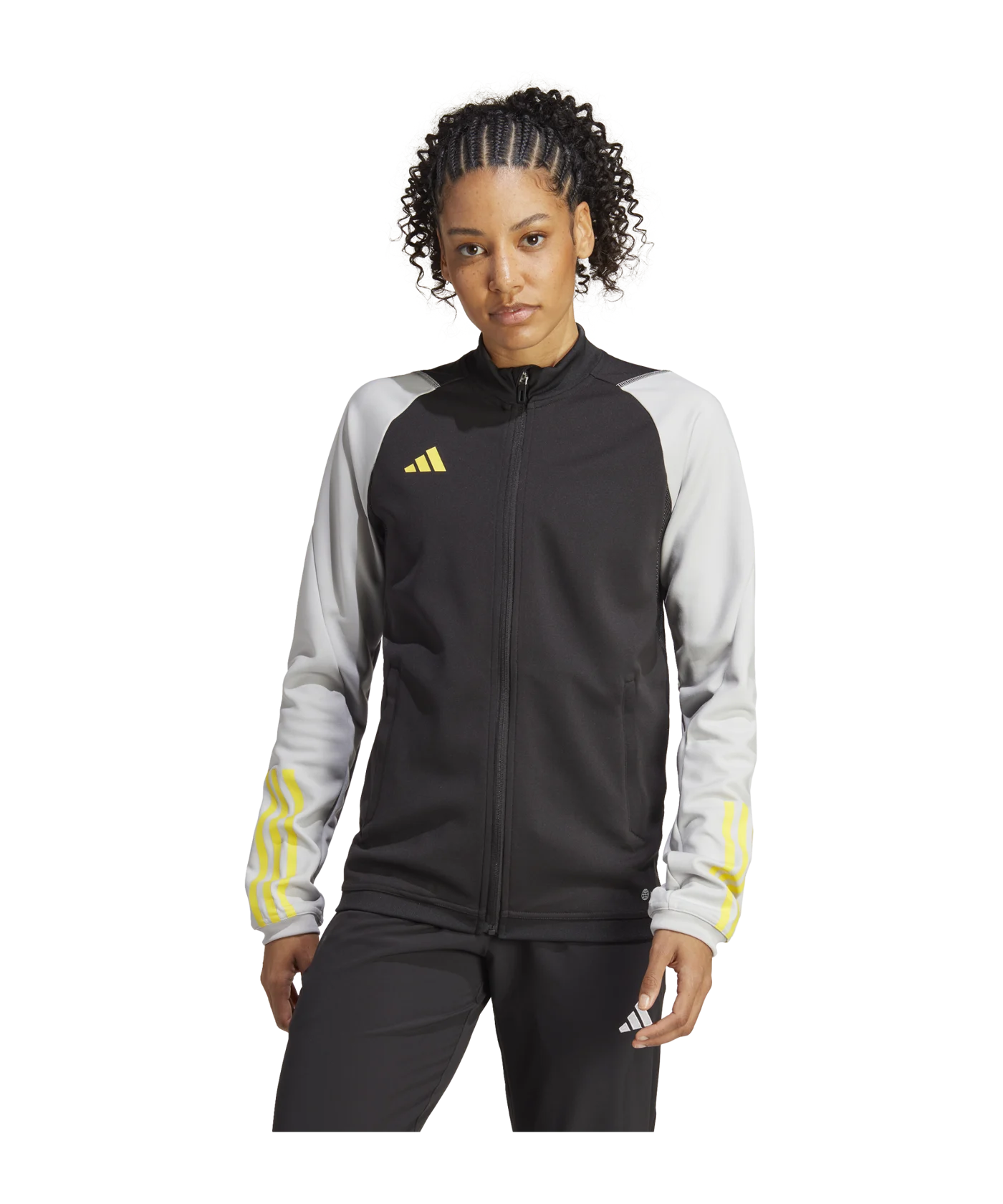 adidas Tiro 23 Competition Trainingsjacke Damen Schwarz Grau