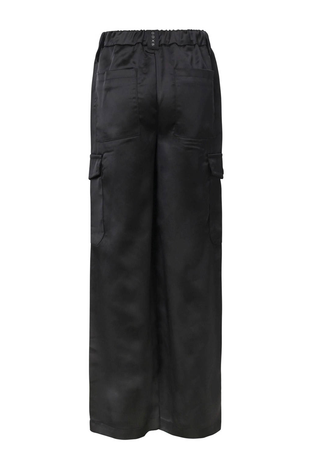 LOOXS cargobroek in satijnlook zwart