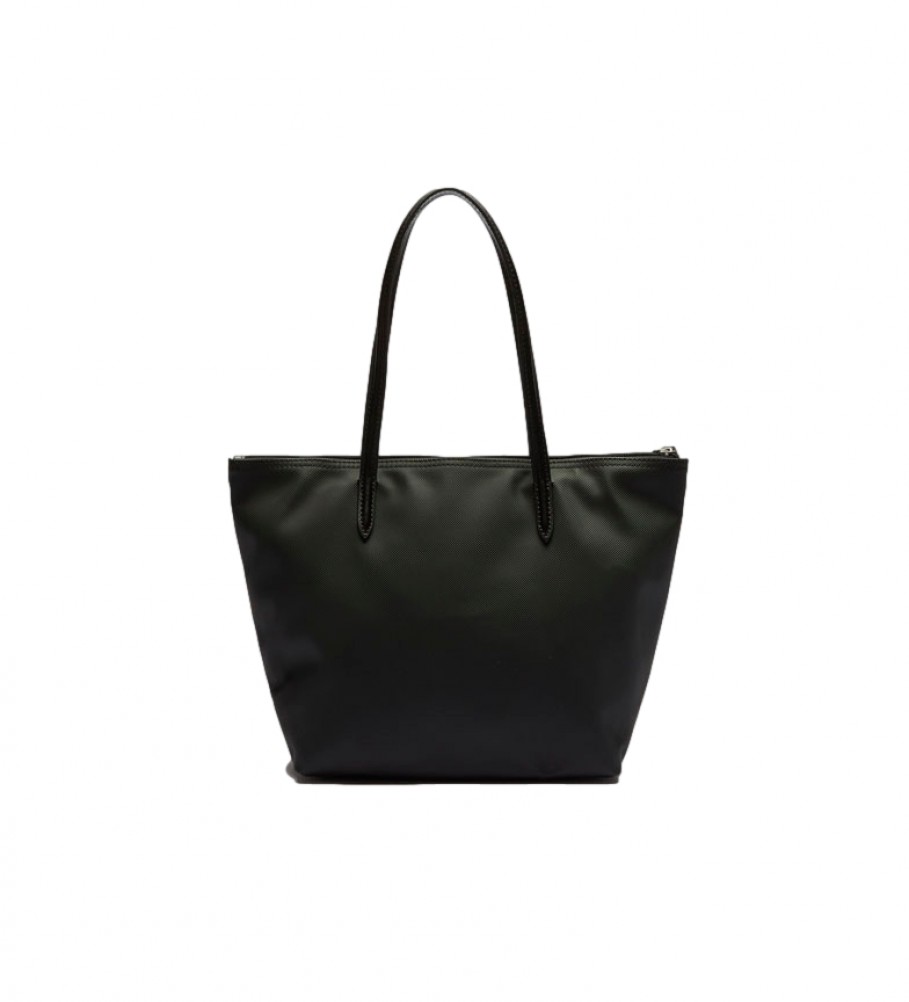 Sacola de compras Lacoste feminina preta - 24x24,5x14,5cm