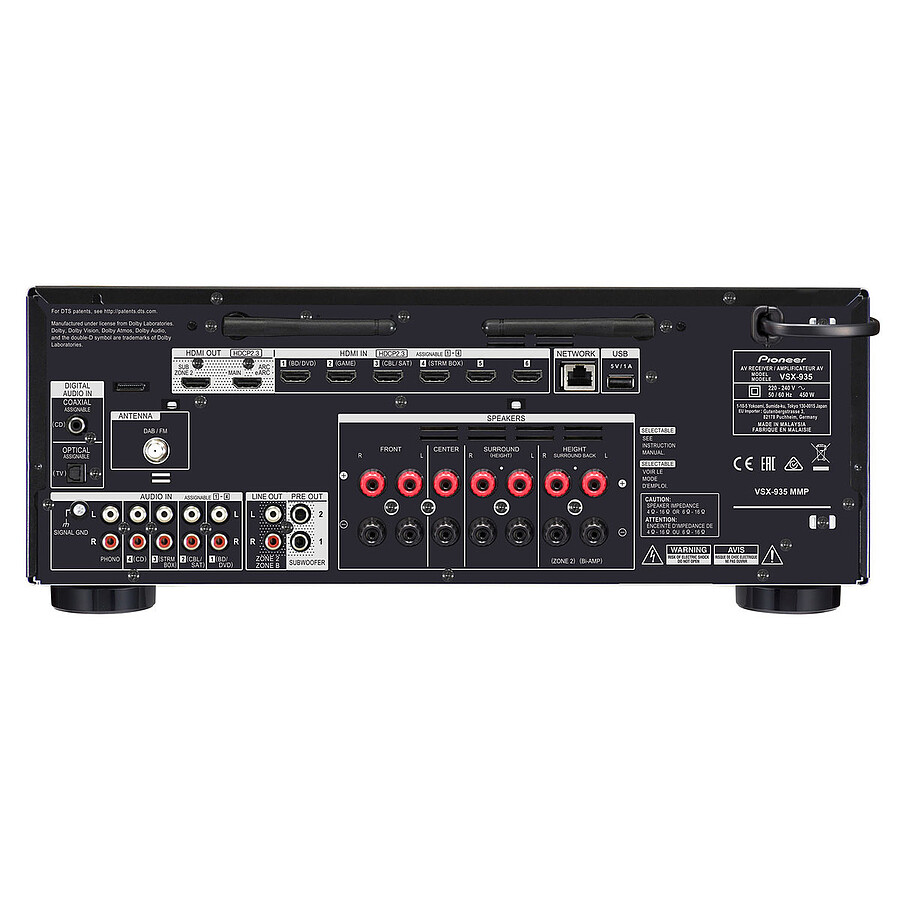 Pioneer VSX-935 Noir + Focal Sib Evo 5.1.2 Dolby Atmos