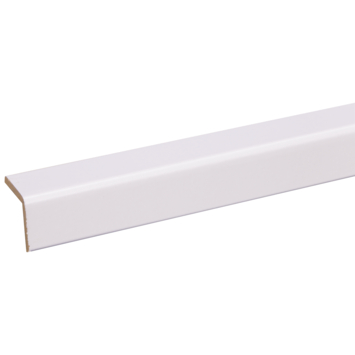 Hoeklat MDF zelfklevend 27x27 mm lengte 260 cm gegrond