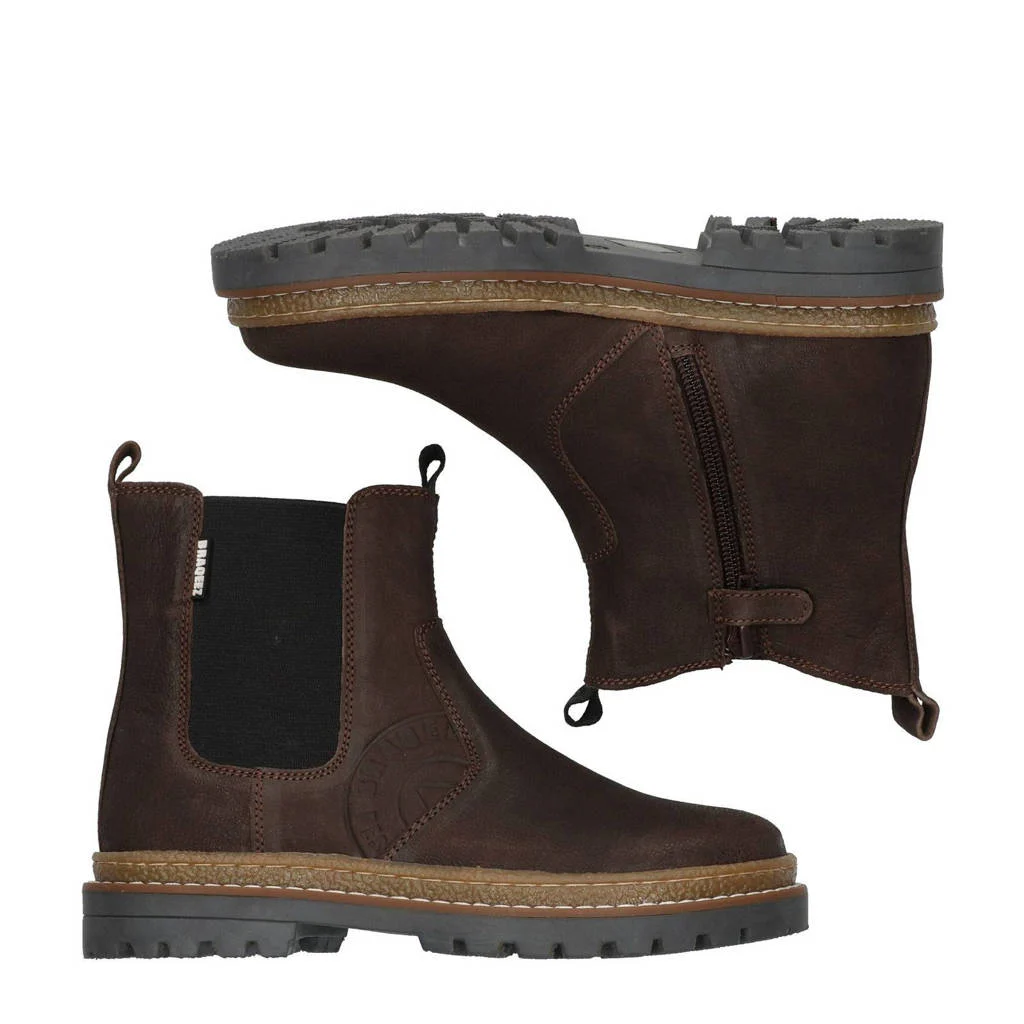 Braqeez Hugo Hikeleren chelsea boots bruin
