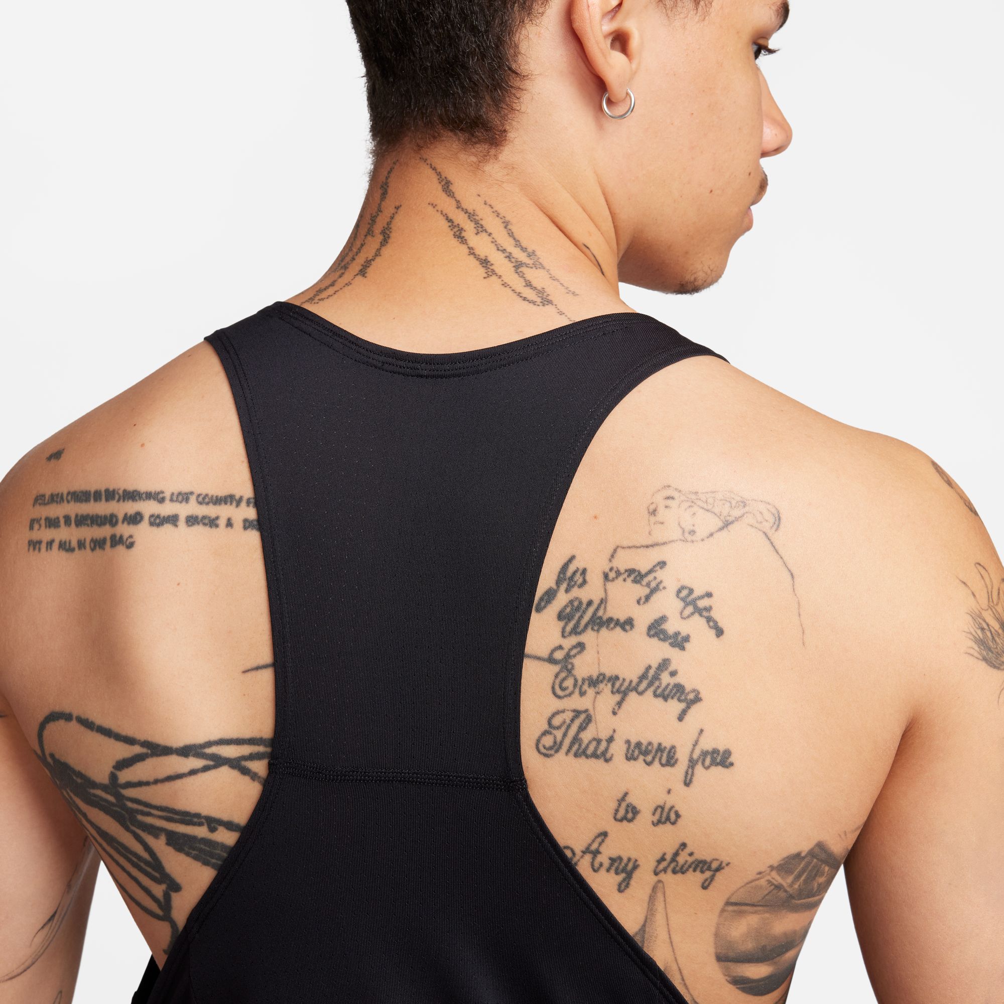 Fast Running Tank Top Herre 010/Black/Reflective Silver