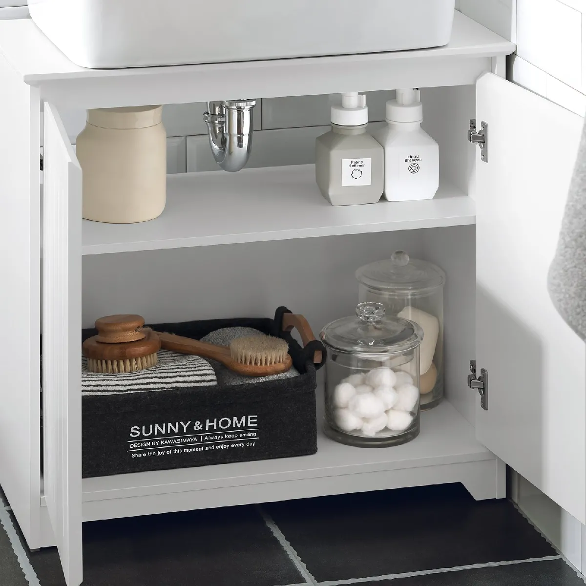 SoBuy BZR108-W Meuble Sous Lavabo
