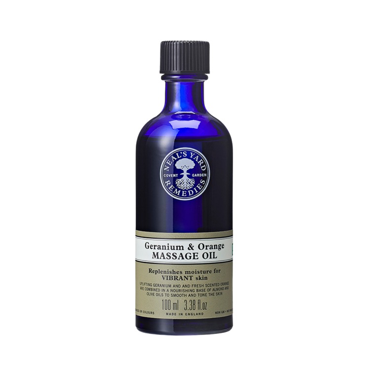 Neal’s Yard Remedies Geranium & Orange Massage Oil (100 ml)