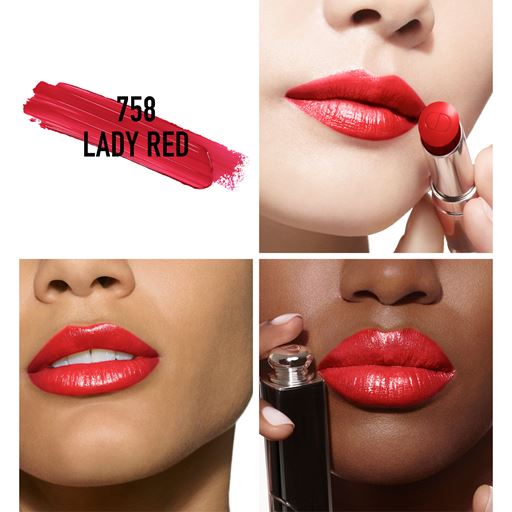 Dior Addict Shine Lipstick, 758 Lady Red