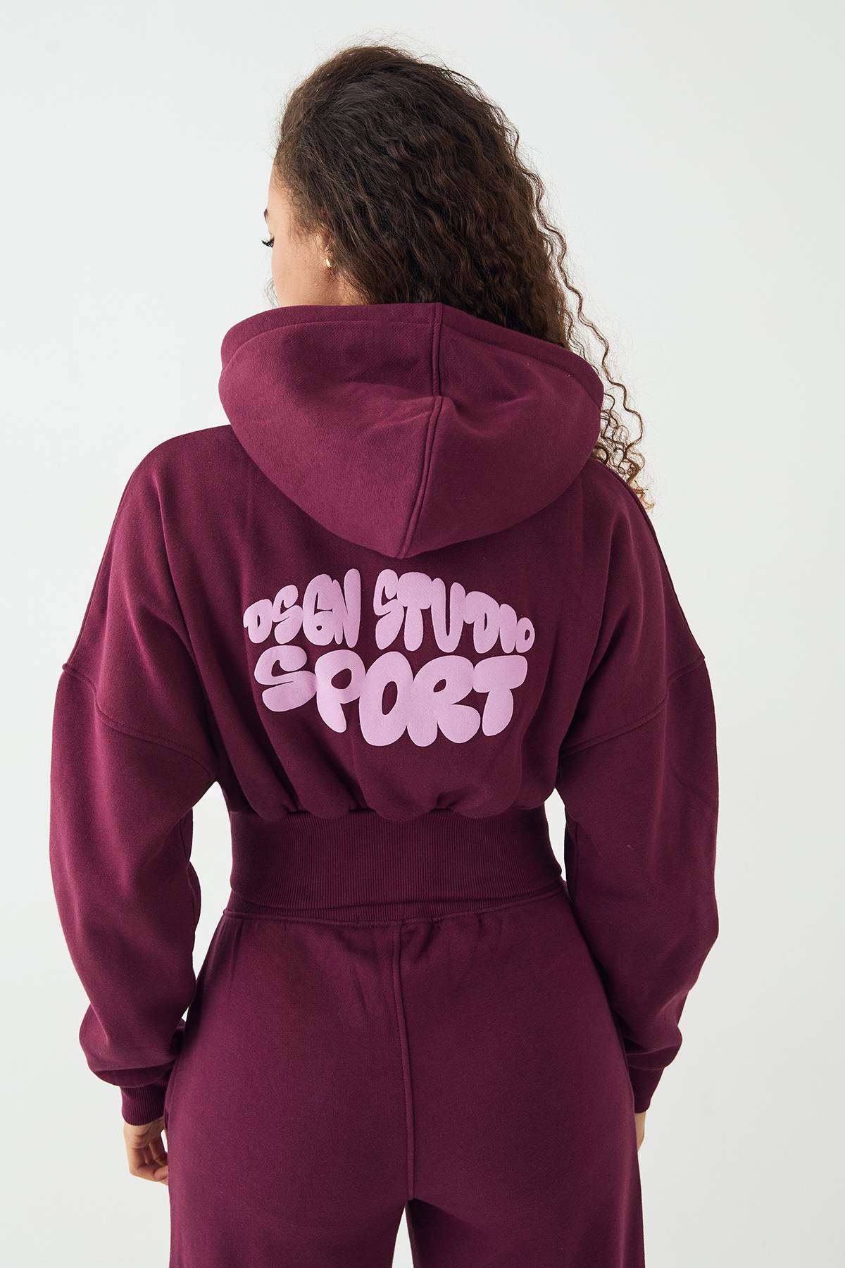 Sweat à Casynthétiqueche Court Zippé Boxy DSGN Studio Sport Imprimé Bulles