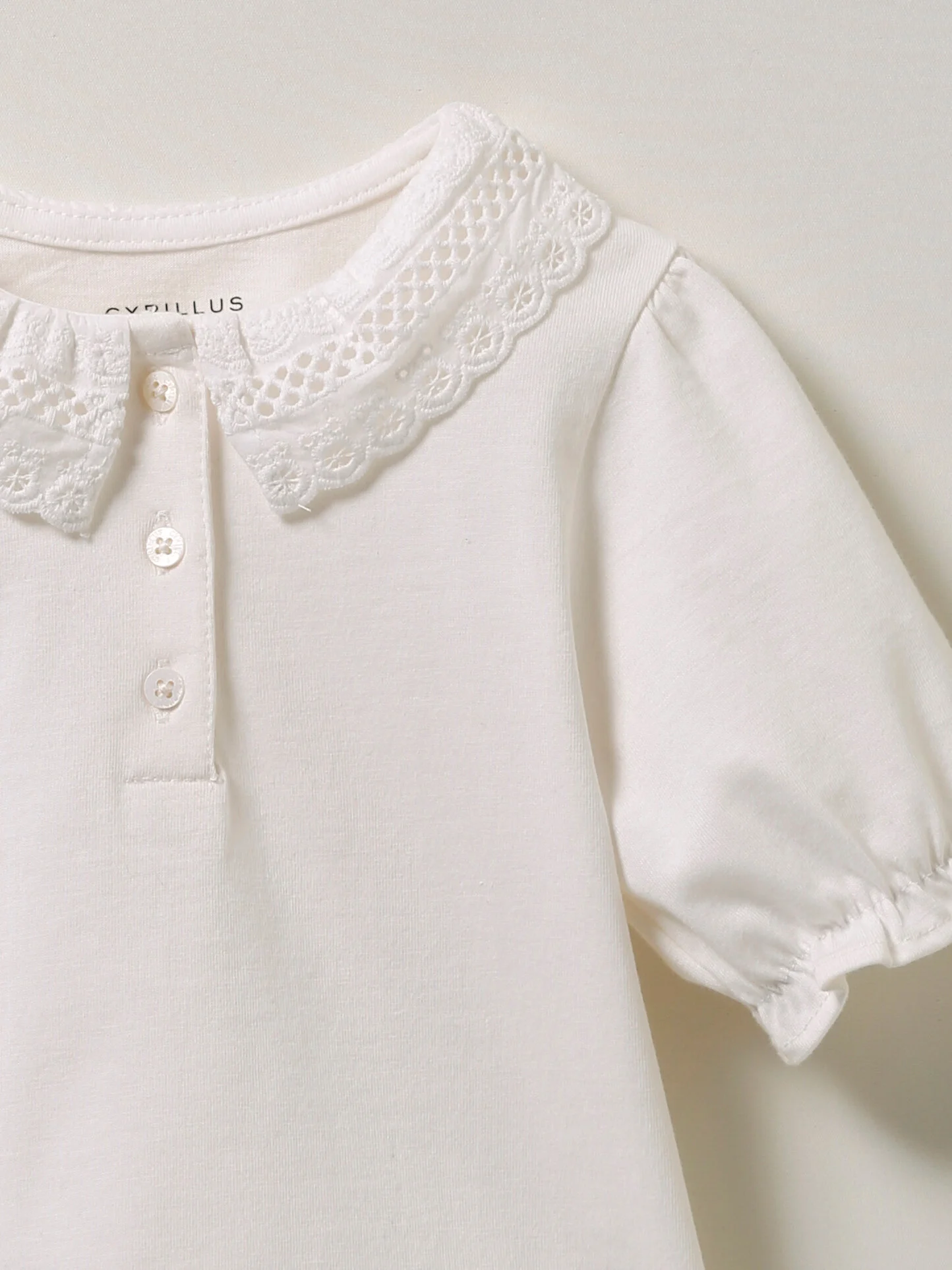 T-shirt raffiné en coton biologique | Blanc