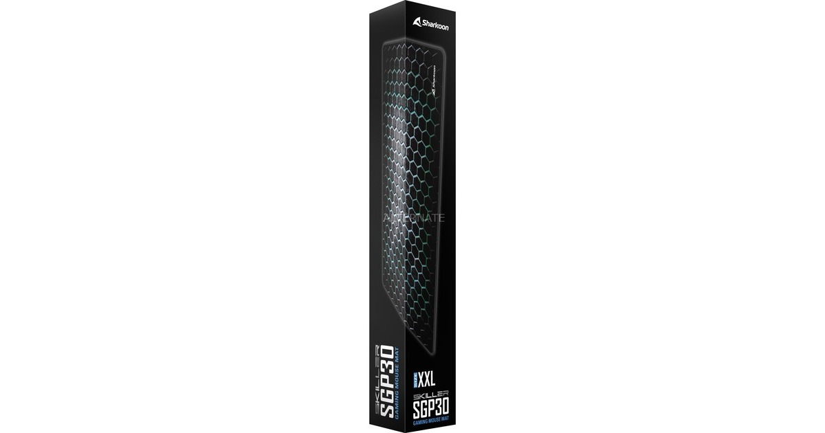 SharkoonSKILLER SGP30 XXL Mesh gaming muismat  (Donkergrijs/turquoise)