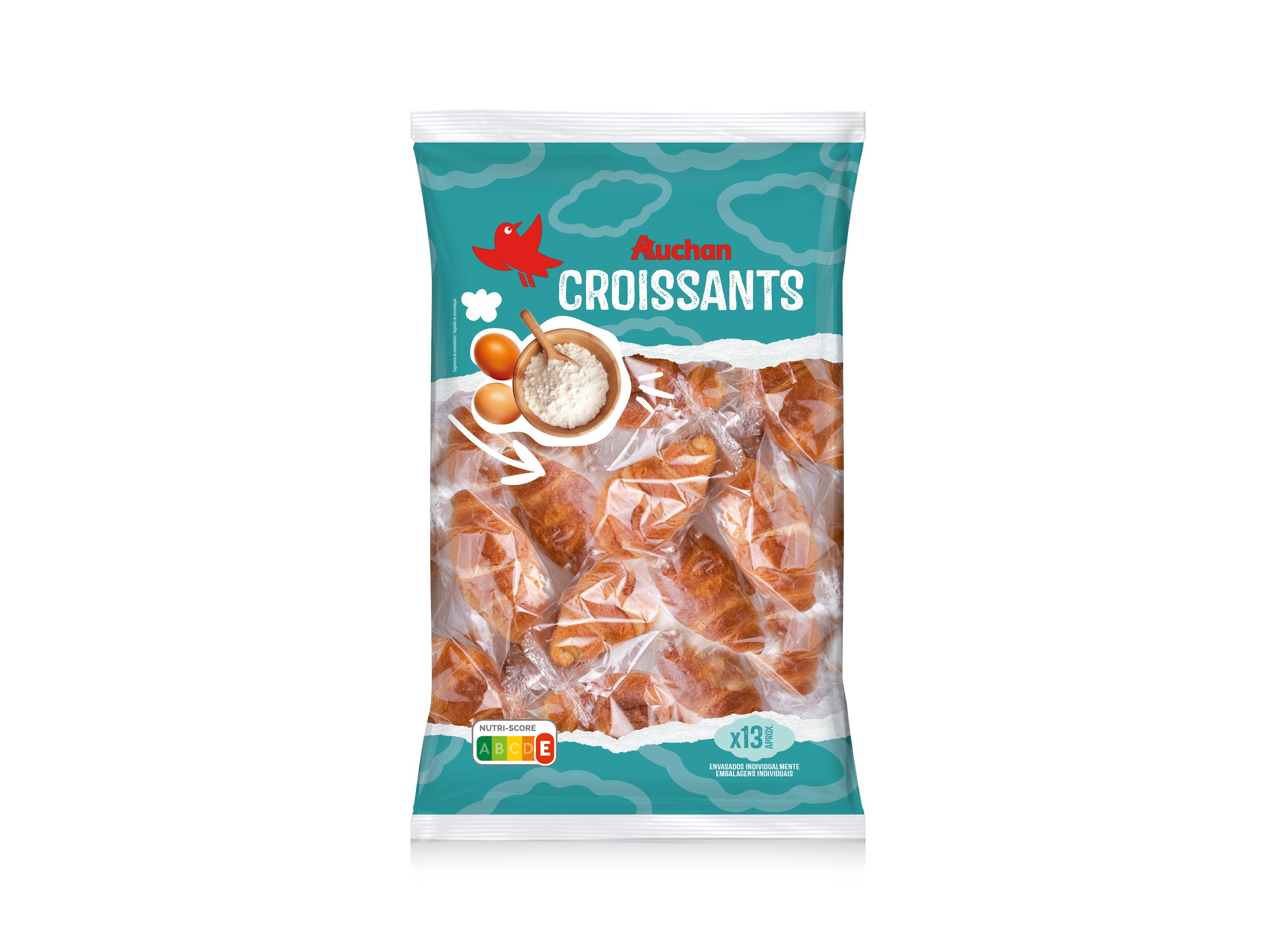 CROISSANTS AUCHAN 400G 13UN APROXIMADAMENTE