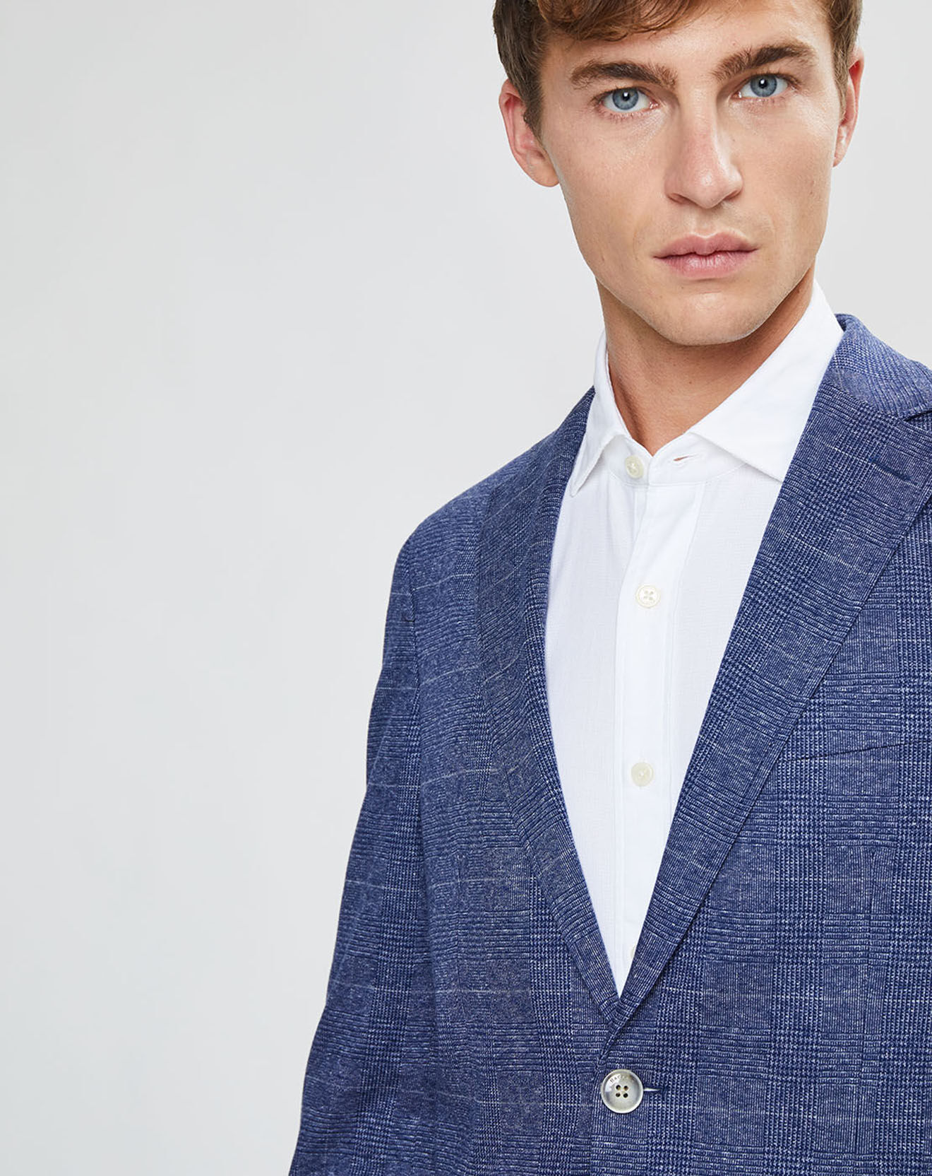 Hackett London Veste Light Prince de Galles bleue