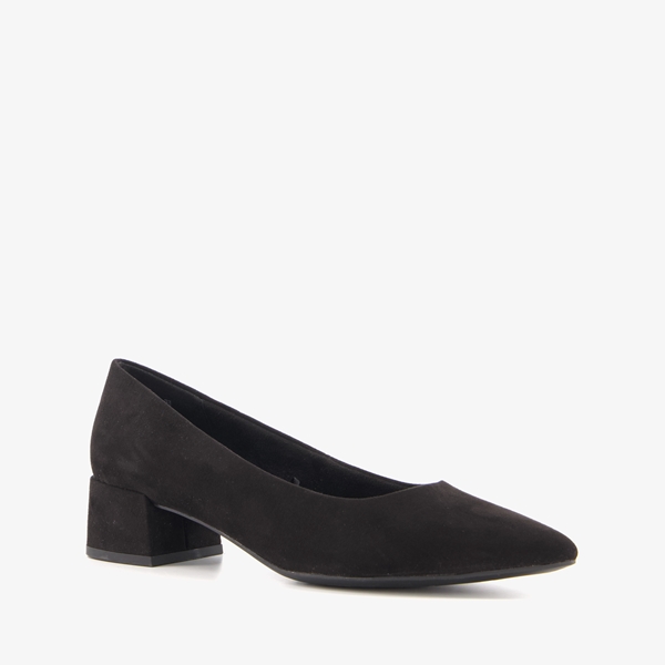 Nova dames pumps met blokhak zwart