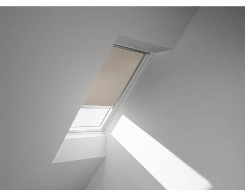 VELUX honingraat plisségordijn uni beige elektrisch FMC C02 1155S