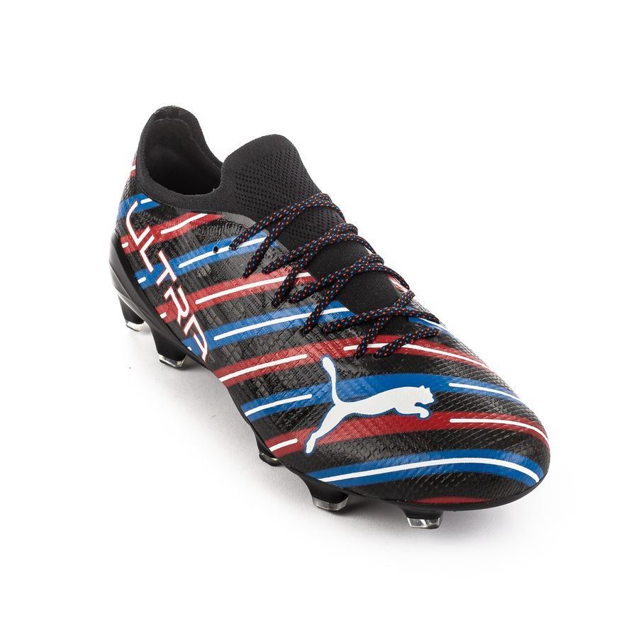 PUMA X Unisport Ultra 1.4 FG/AG Barbershop - Noir/Blanc/Bleu/Rouge ÉDITION LIMITÉE
