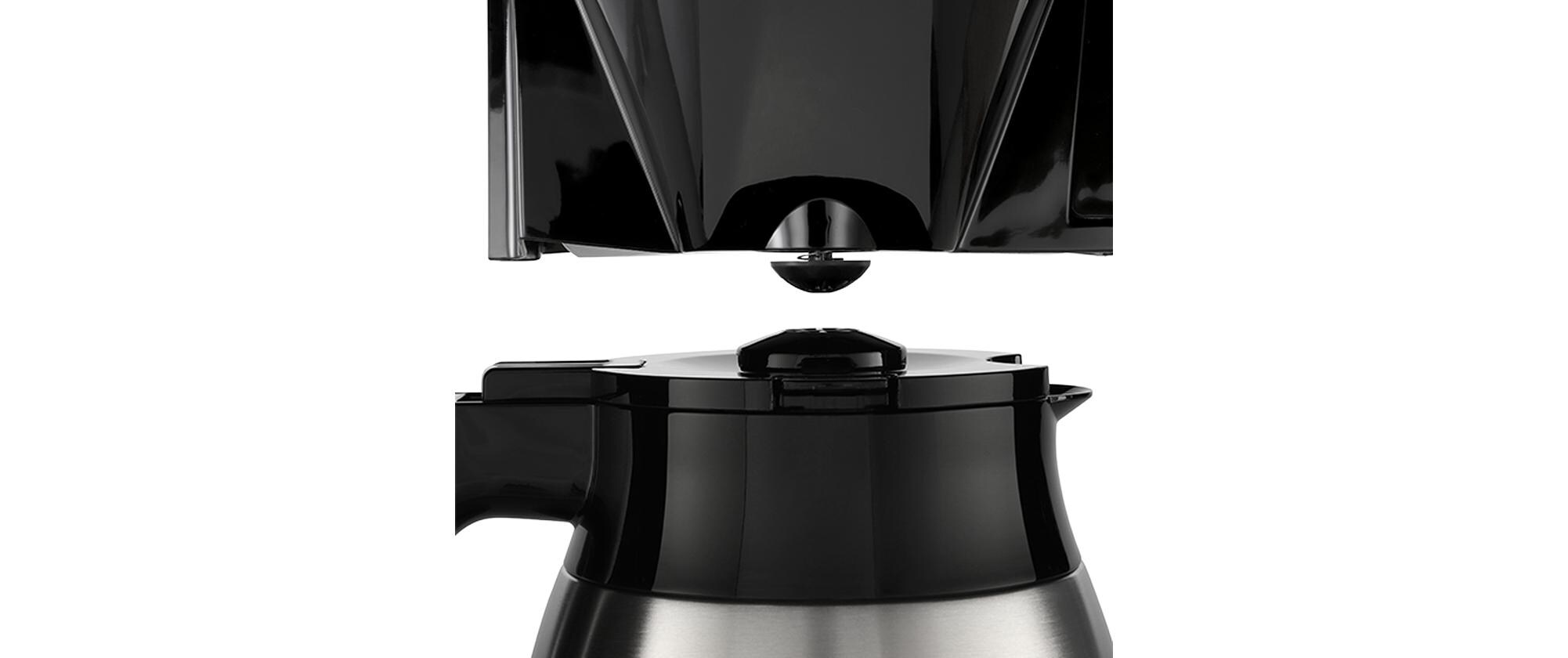 Filterkaffeemaschine Look Therm Perfection Schwarz<br>Kannendeckel mit komfortabler Easy Click Funktion
