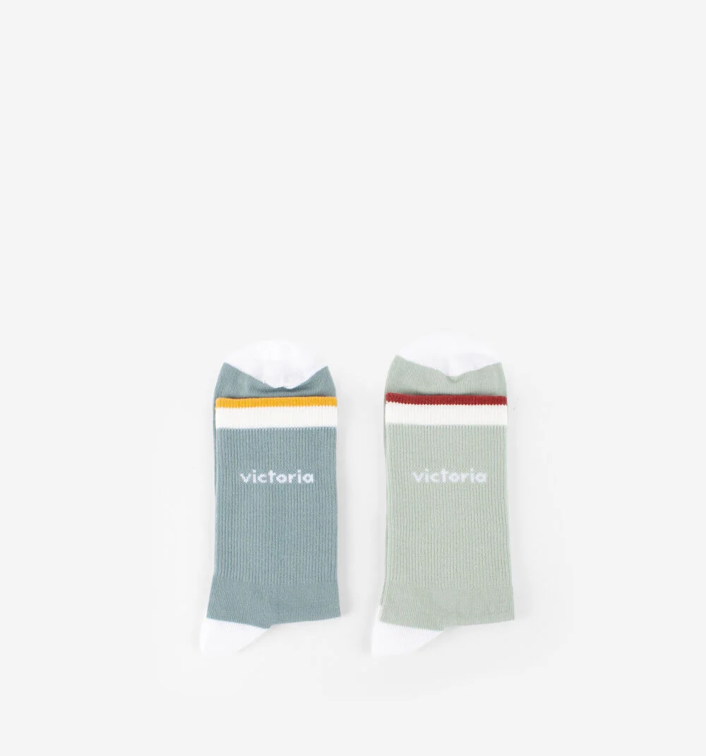 CHAUSSETTES COULEURAZUL-VERDE