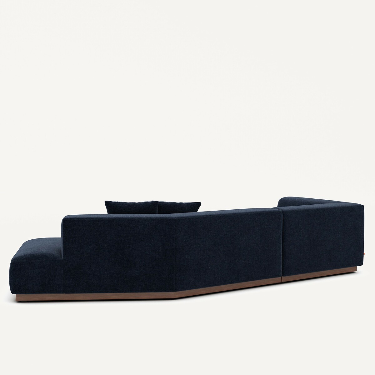 AM.PM<br>Sofá de canto aberto em veludo chenille, Jacopo