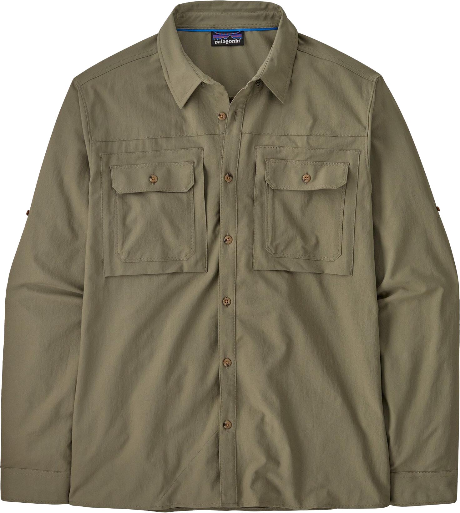 L/S Self Guided Sun Shirt Herre River Rock Green