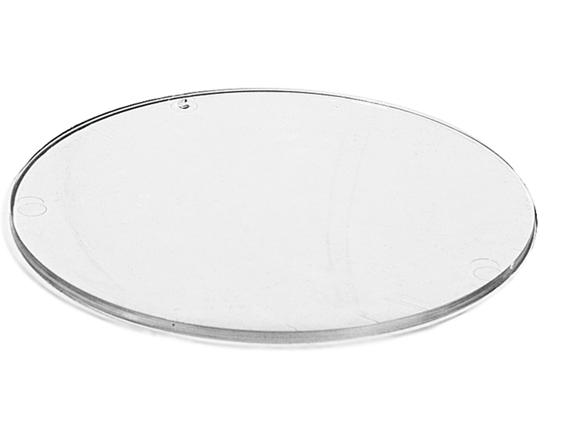 Polystyrol Kugel, transparent, Einlegescheibe