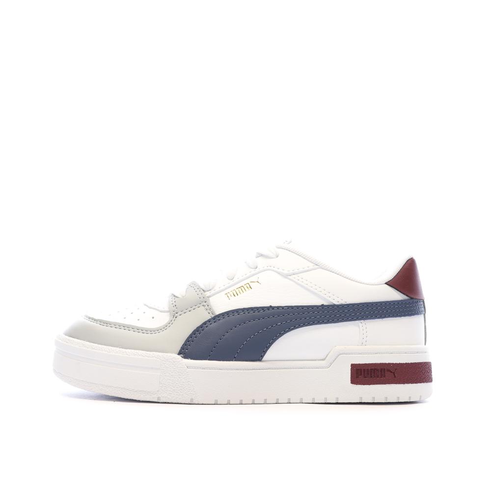 Puma Baskets Blanches/Bleu Garçon Puma Block