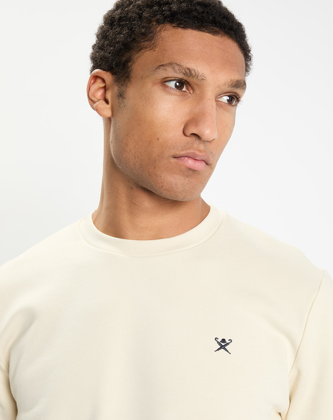Hackett London Sweat col rond écru