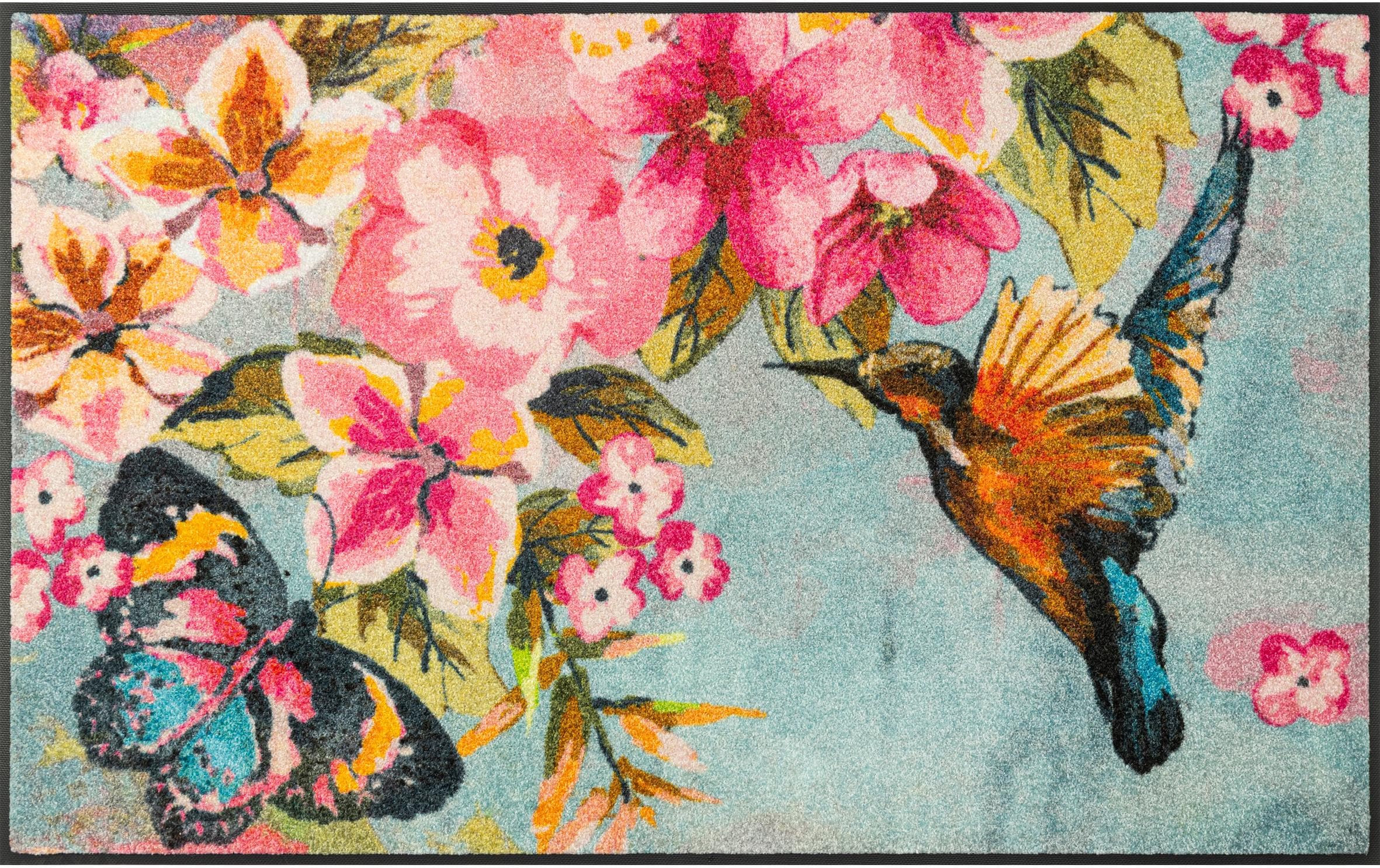 Fussmatte Bloomibri 75 cm x 120 cm<br>Rutschfeste Schmutzfangmatte